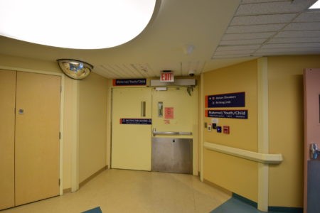 Maternal Child and Neonatal Intensive Care Unit entrance