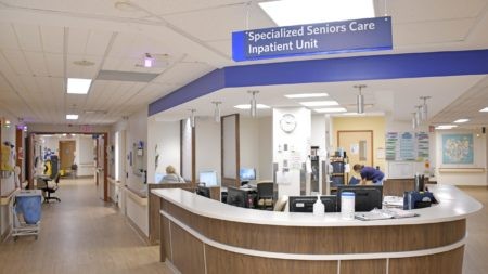 nursing station in special seniors care