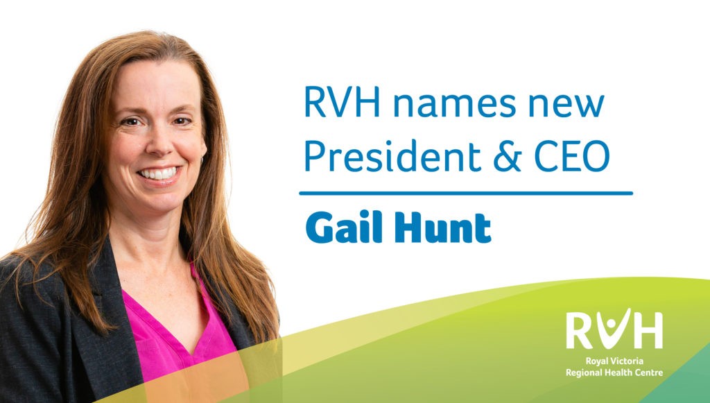 Gail Hunt, RVH's New President & CEO